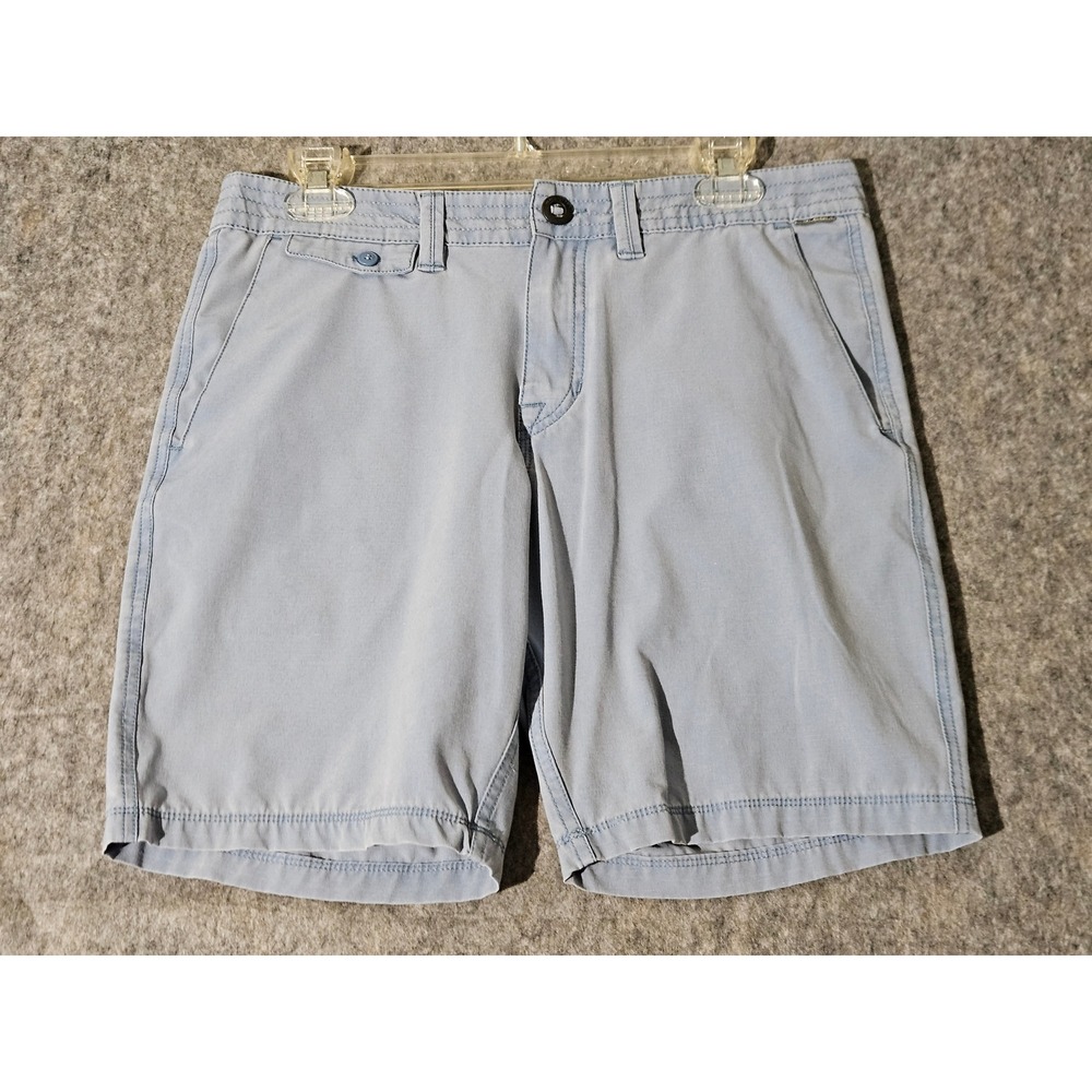 Volcom Chino Shorts Mens 30 Light Blue Casual Hybrid Stretch